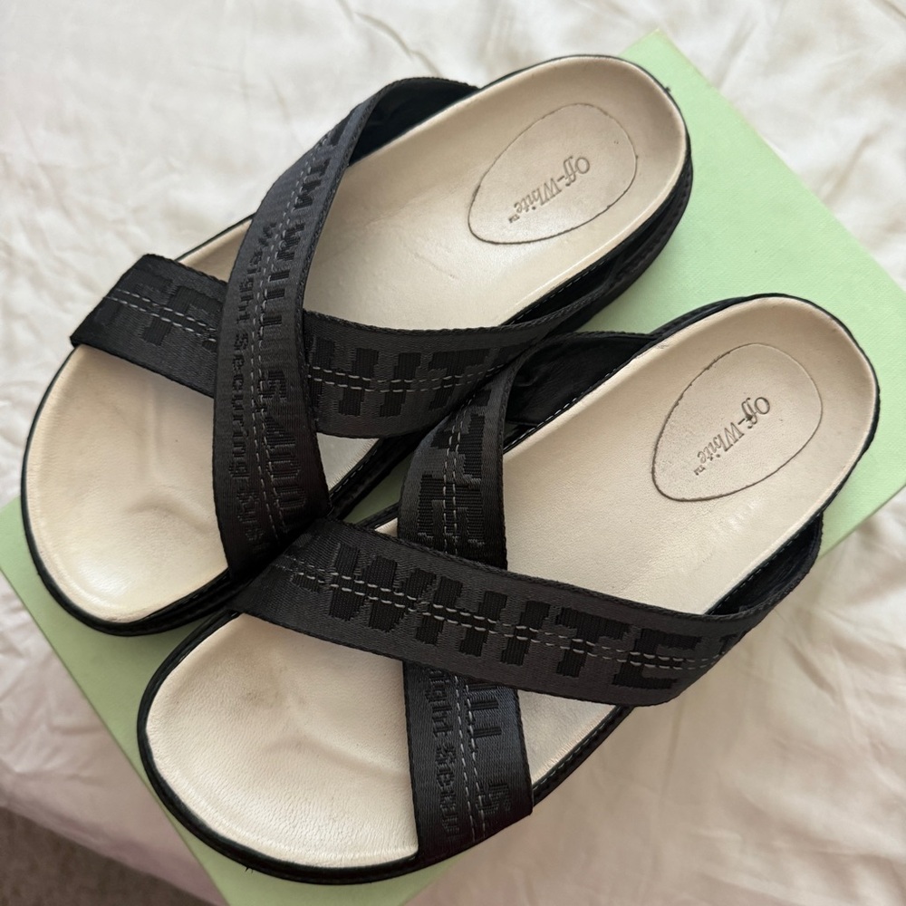 Off white sandals